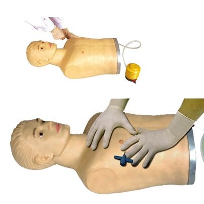 임상 기술 증명 및 훈련용 고급 PVC 흉부 펑크 마니킨
