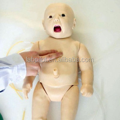 현실적인 피부 시뮬레이션 PALS 외청 및 ECG 훈련을위한 신생아 아기 인형