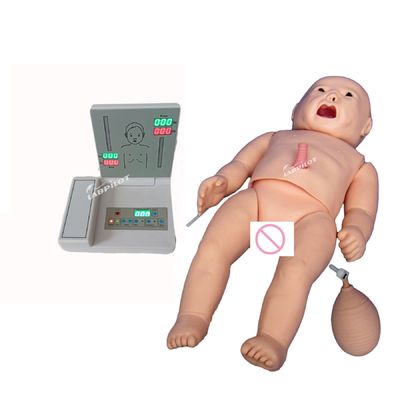 현실적인 피부 시뮬레이션 PALS 외청 및 ECG 훈련을위한 신생아 아기 인형