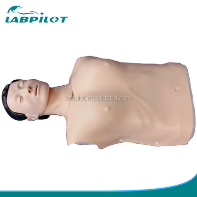 현실적인 인간 시뮬레이션 응급 기술 훈련 인형 남자 반 몸 CPR 인형