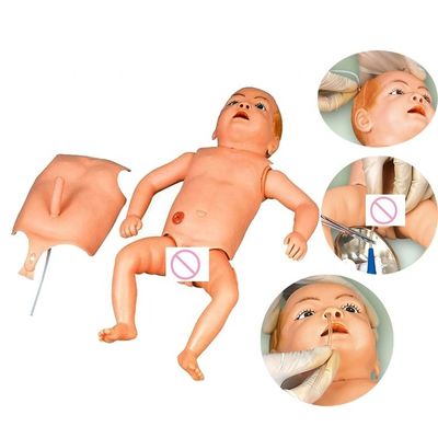 산부인과 소아치료 첨단 PVC 소재의 다기능 아기 인형